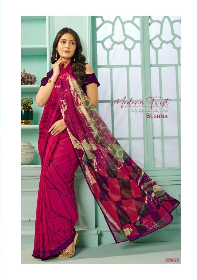 67002B Flourish Sushma Georgette Sarees