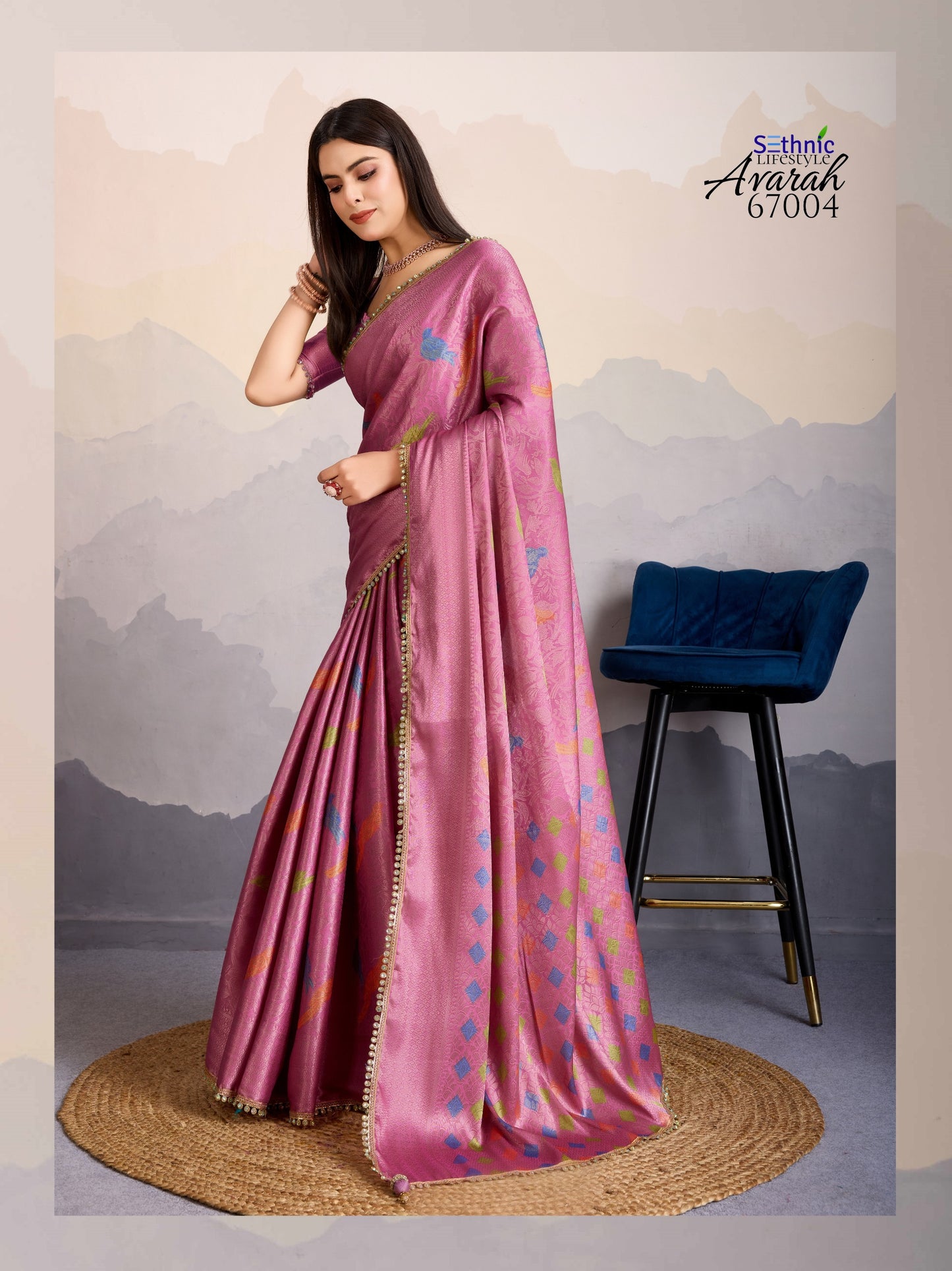 67004 Avarah Sethnic Stone Work Sarees