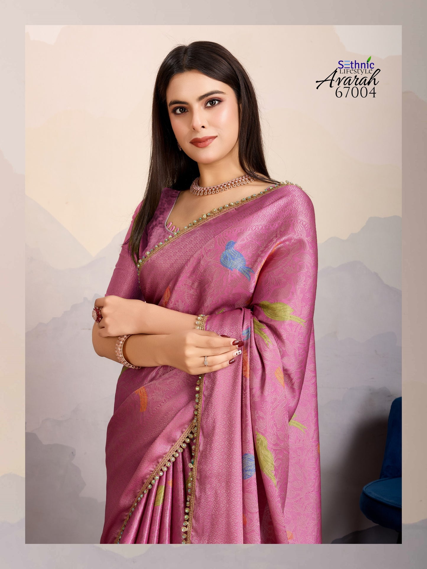 67004 Avarah Sethnic Stone Work Sarees