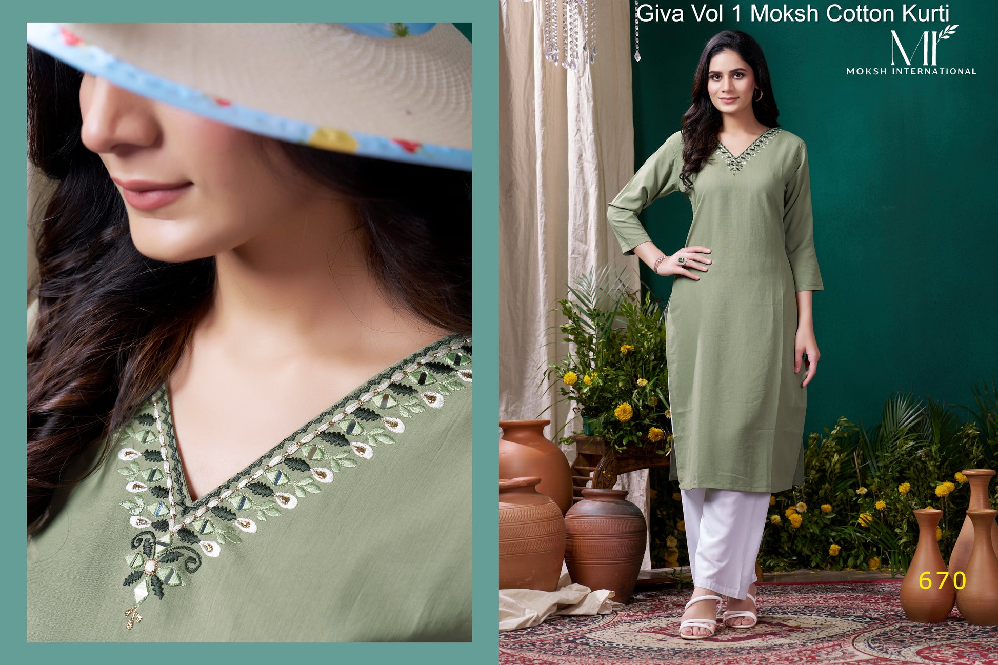 670 Giva Vol 1 Moksh Cotton Kurti