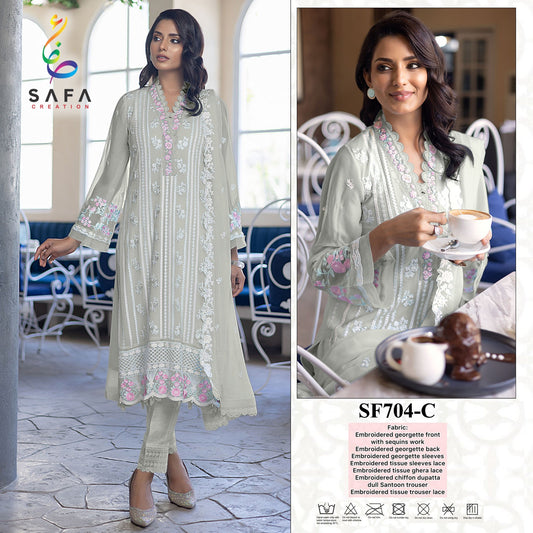 704-C Safa Creation Pakistani Salwar Suits