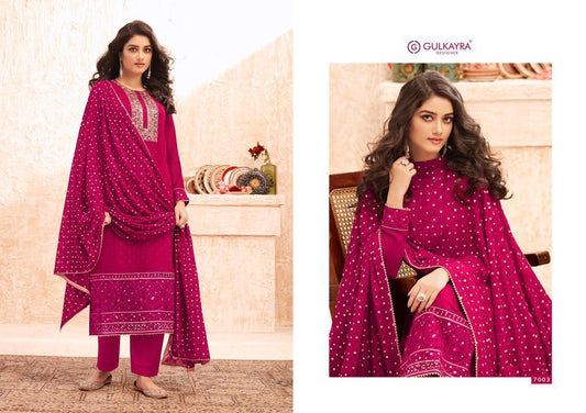 7003 Nazmin Gulkayra Designer Unstitched Suits