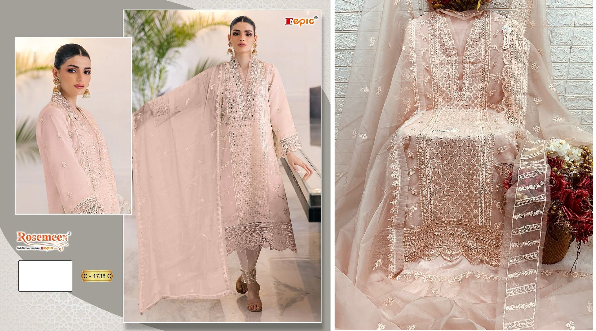 1738C Fepic Pakistani Salwar Suits