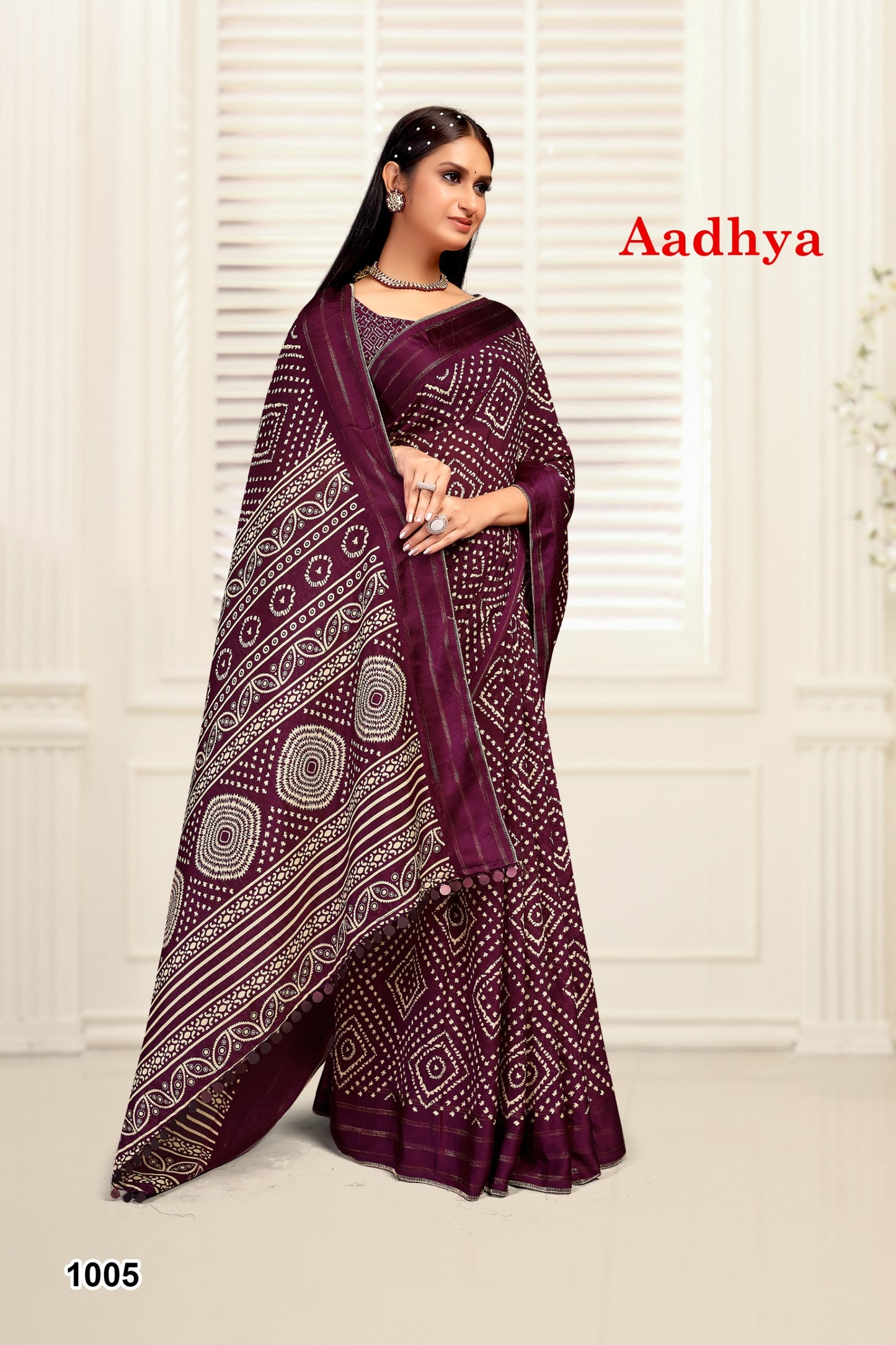 1005 Aadhya Mahamani Creation Sarees