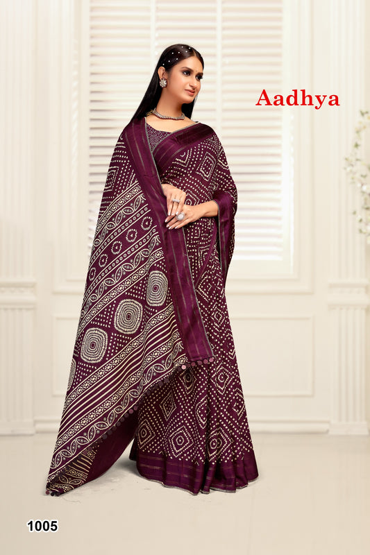 1005 Aadhya Mahamani Creation Sarees