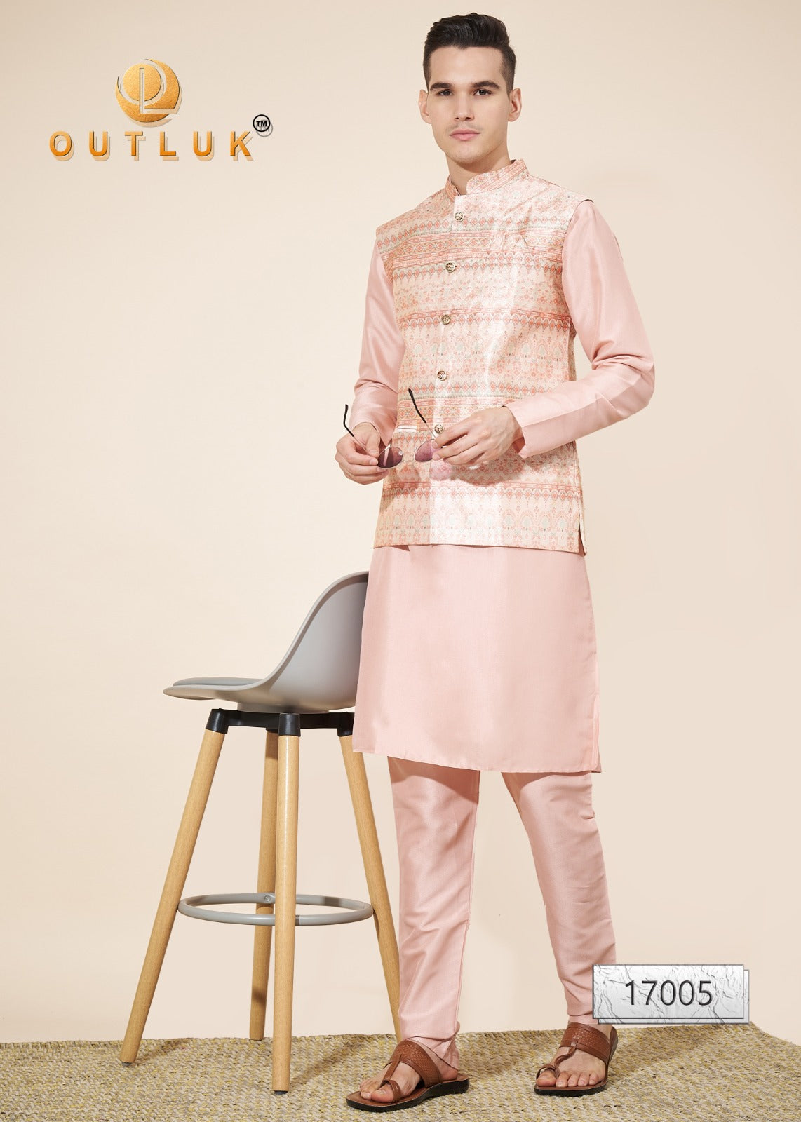 17005 Wedding Collection Vol 17 Outluk Mens Kurta Pyjama