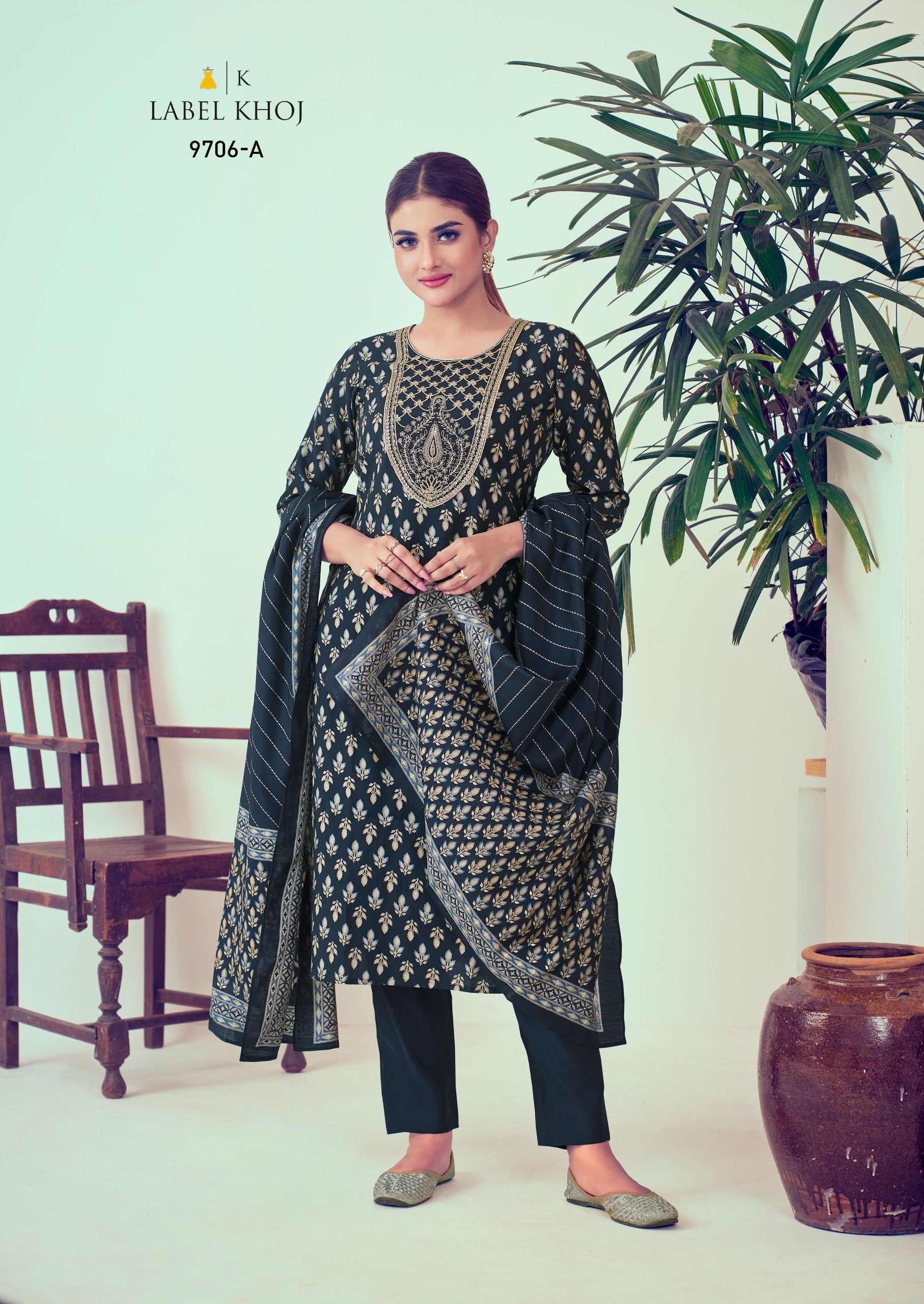 9706A Label Khoj Readymade Suits