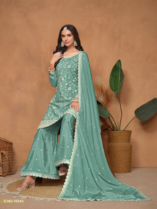 10343 Vol 34 Anjubaa Unstitched Suits