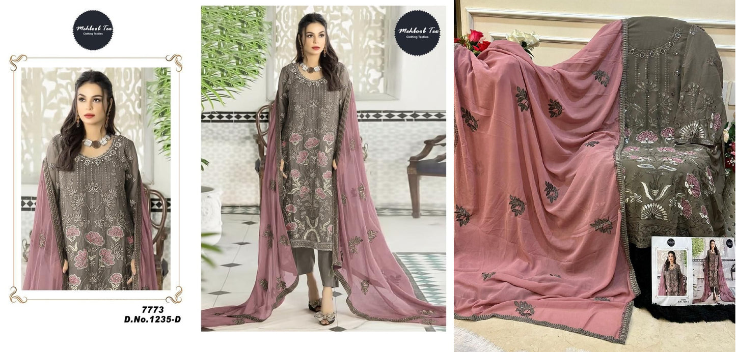 1235D Mehboob Tex Pakistani Salwar Suits