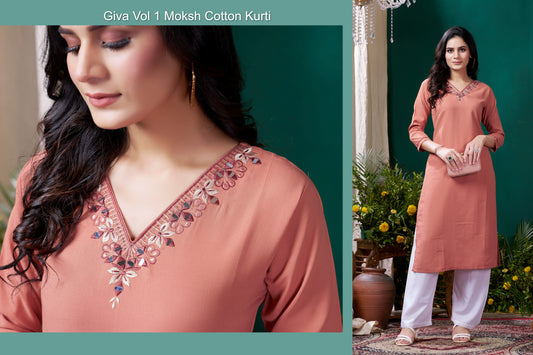 671 Giva Vol 1 Moksh Cotton Kurti
