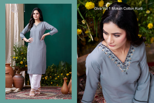 672 Giva Vol 1 Moksh Cotton Kurti