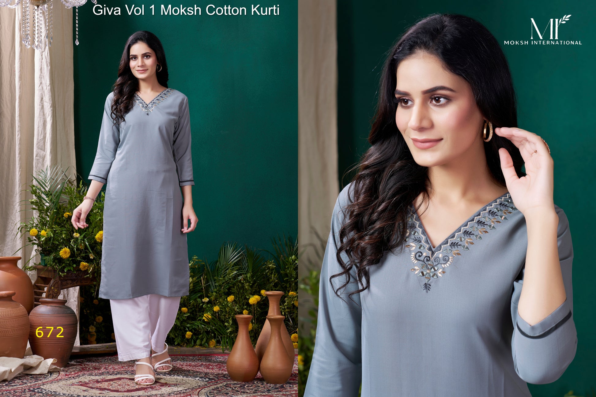 672 Giva Vol 1 Moksh Cotton Kurti