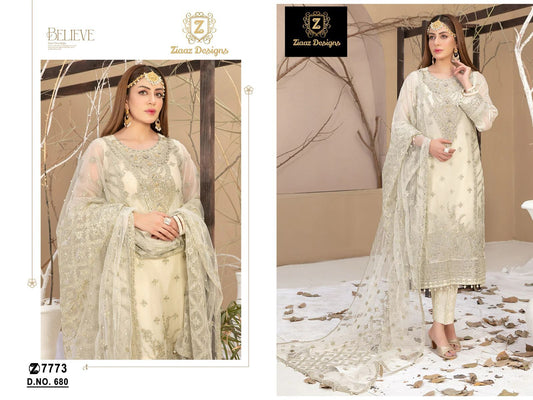 680 Ziaaz Designs Handwork Pakistani Salwar Suits