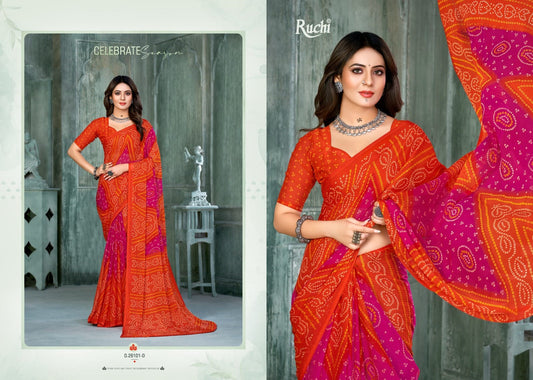 26101-D Star Chiffon Ruchi Sarees