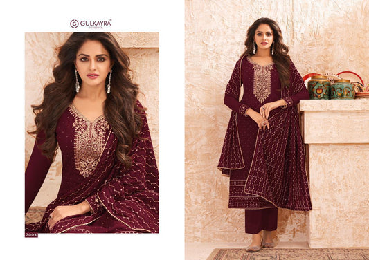 7004 Nazmin Gulkayra Designer Unstitched Suits