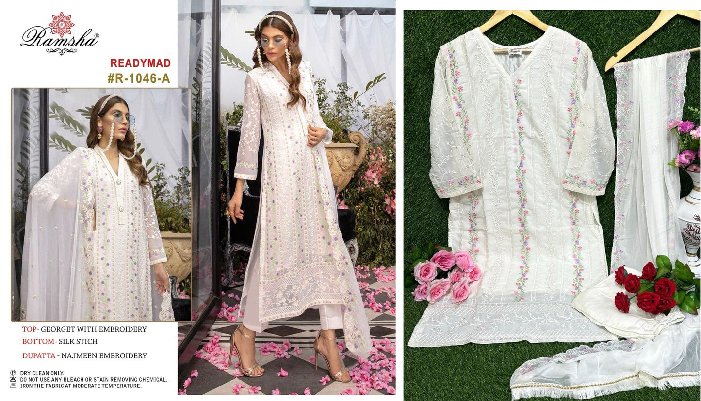 1046-A Ramsha Pakistani Readymade Suits