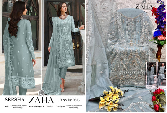 10196B Zaha Pakistani Salwar Suits