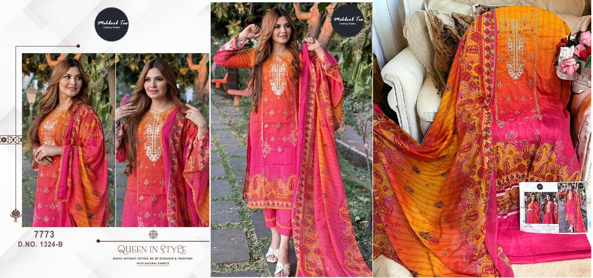 1324B Mehboob Tex Pakistani Salwar Suits