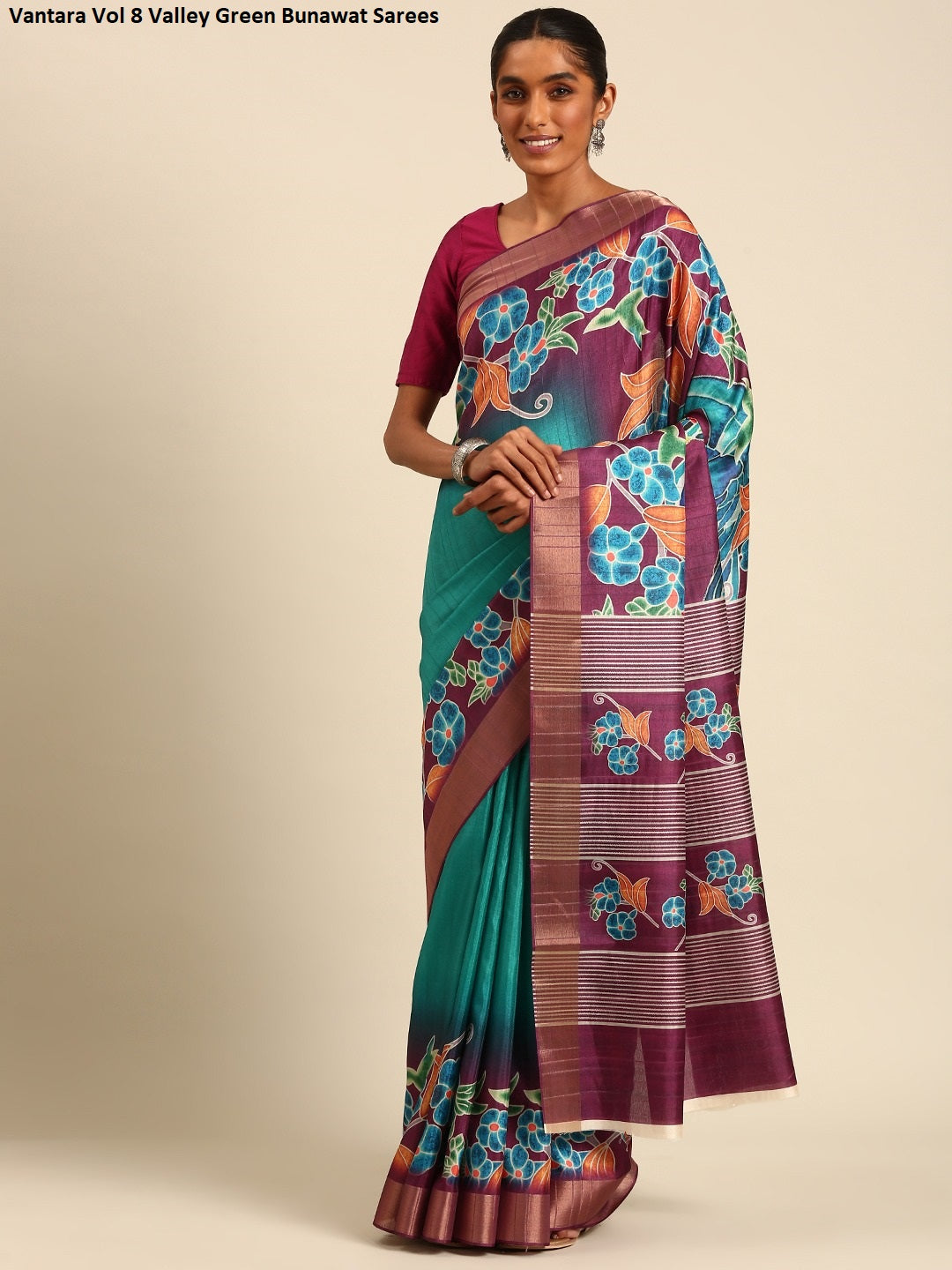 Vantara Vol 8 Valley Green Bunawat Sarees