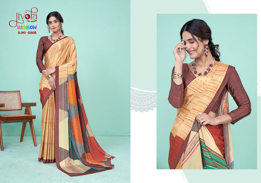 5008 Rainbow Jivora Sarees