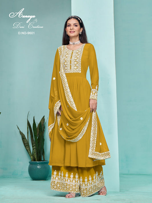 9601 Aanaya Vol 196 Dani Creation Unstitched Suits