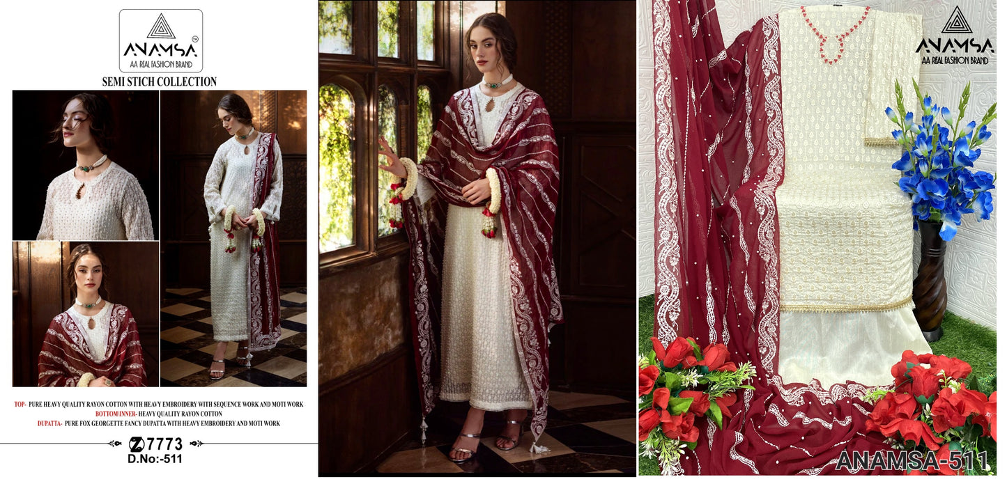 511 Anamsa Pakistani Salwar Suits