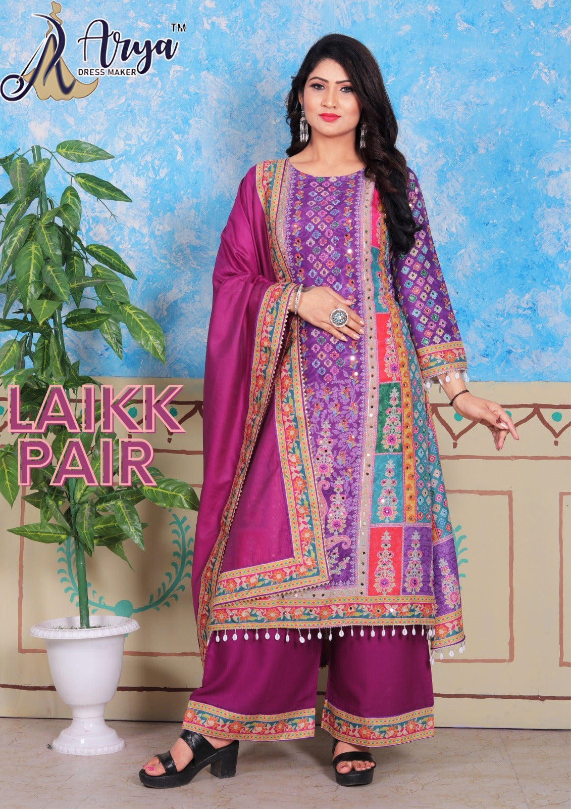 Laikk Pink Adm Readymade Suits