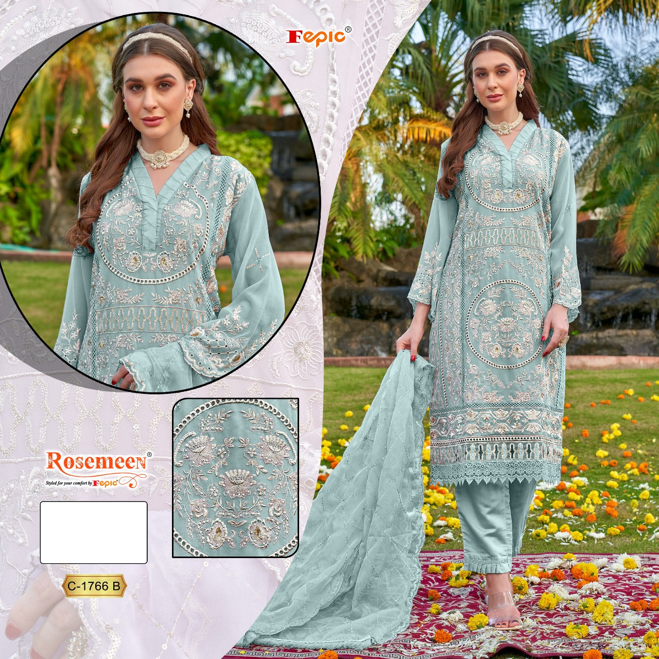 C-1766B Rosemeen Fepic Pakistani Salwar Suits