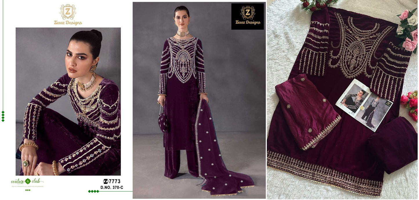 370C Ziaaz Designs Pakistani Salwar Suits