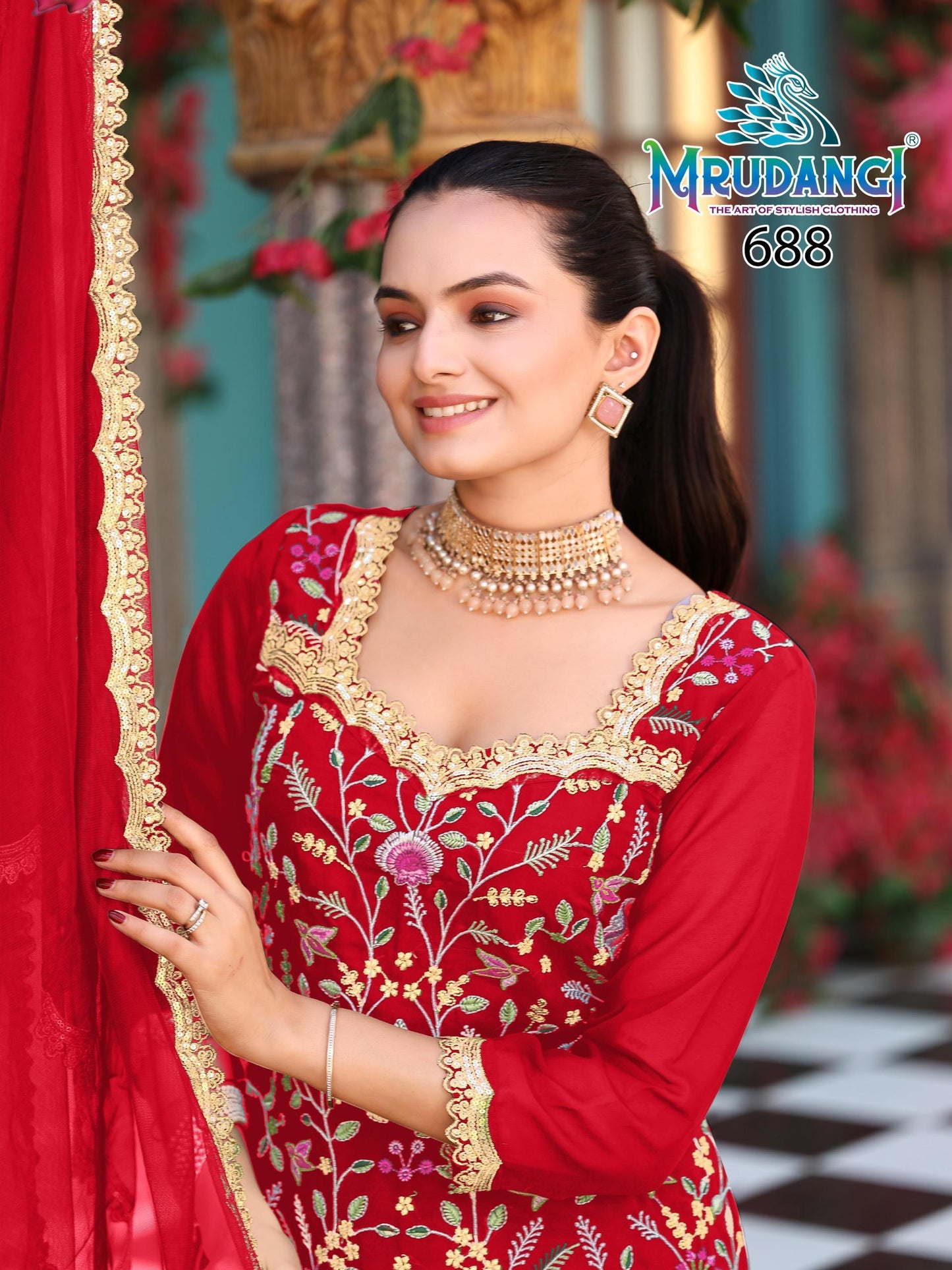 688 Prisha Vol 3 Mrudangi Georgette Readymade Suits