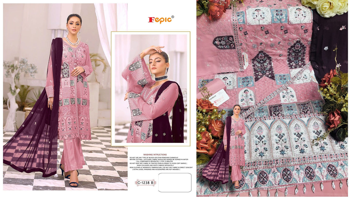 C-1238-B Rosemeen Fepic Pakistani Salwar Suits