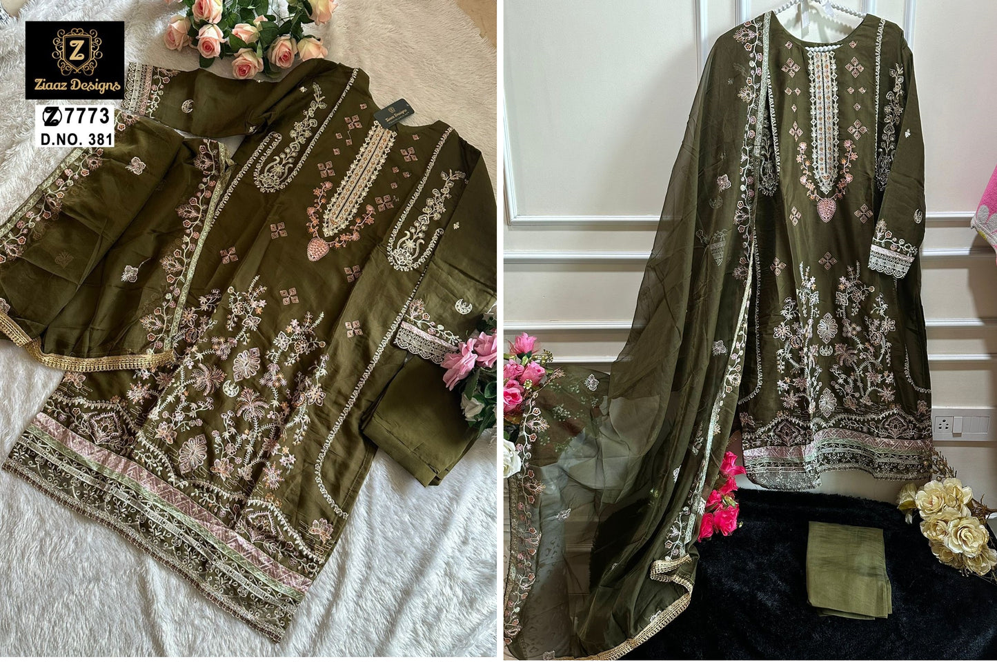 381 Ziaaz Designs Pakistani Salwar Suits