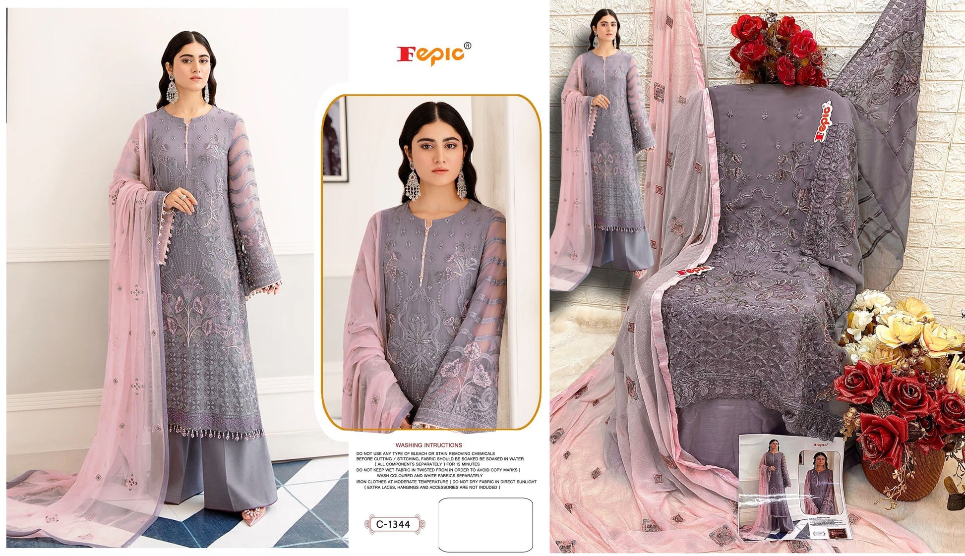1344 Fepic Pakistani Salwar Suits