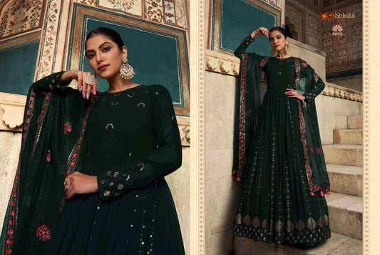 4855 Flory Vol 29 Shubhkala Gown Dupatta Set