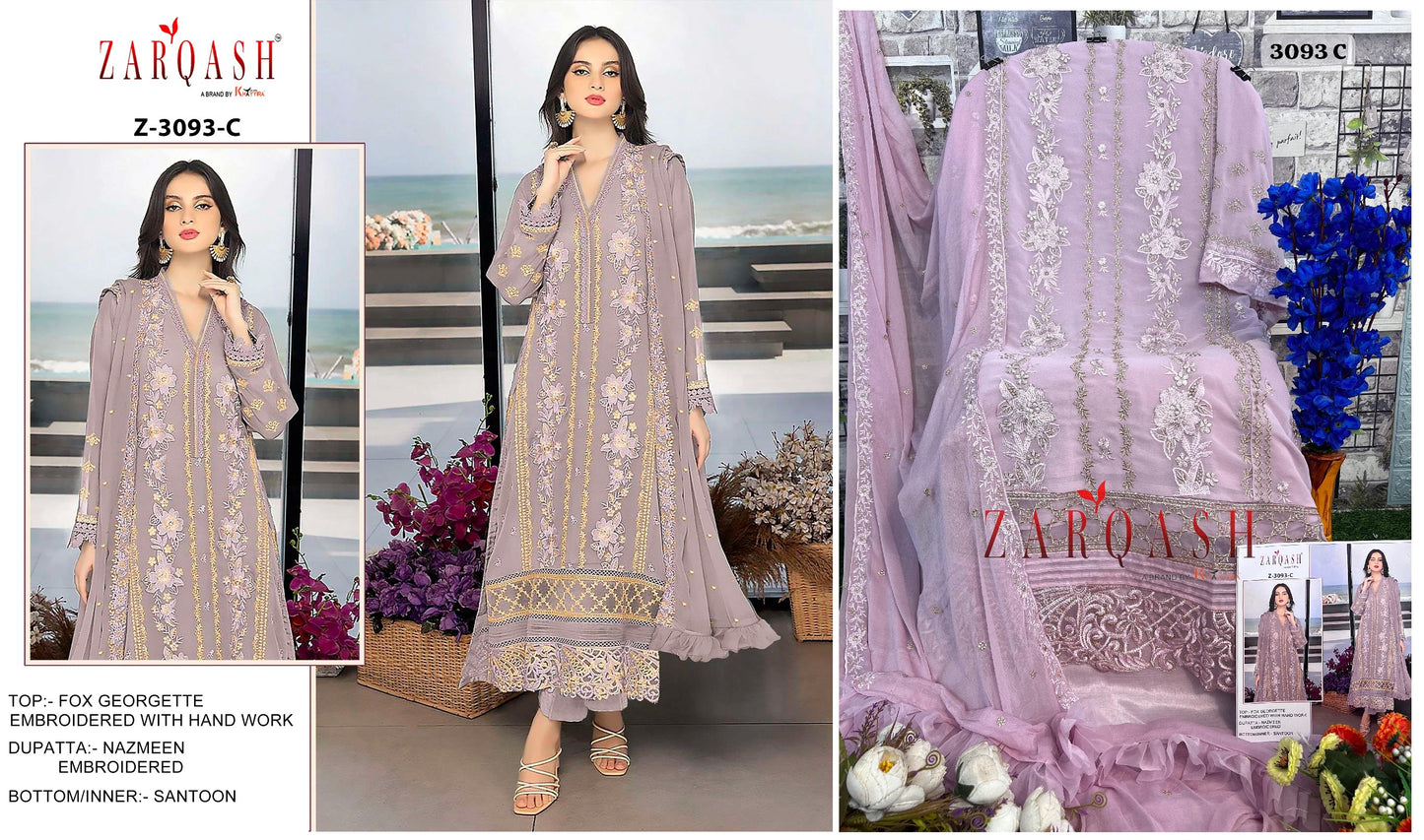 3093C Zarqash Pakistani Salwar Suits