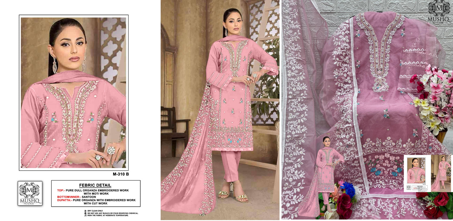 310B Mushq Pakistani Salwar Suits