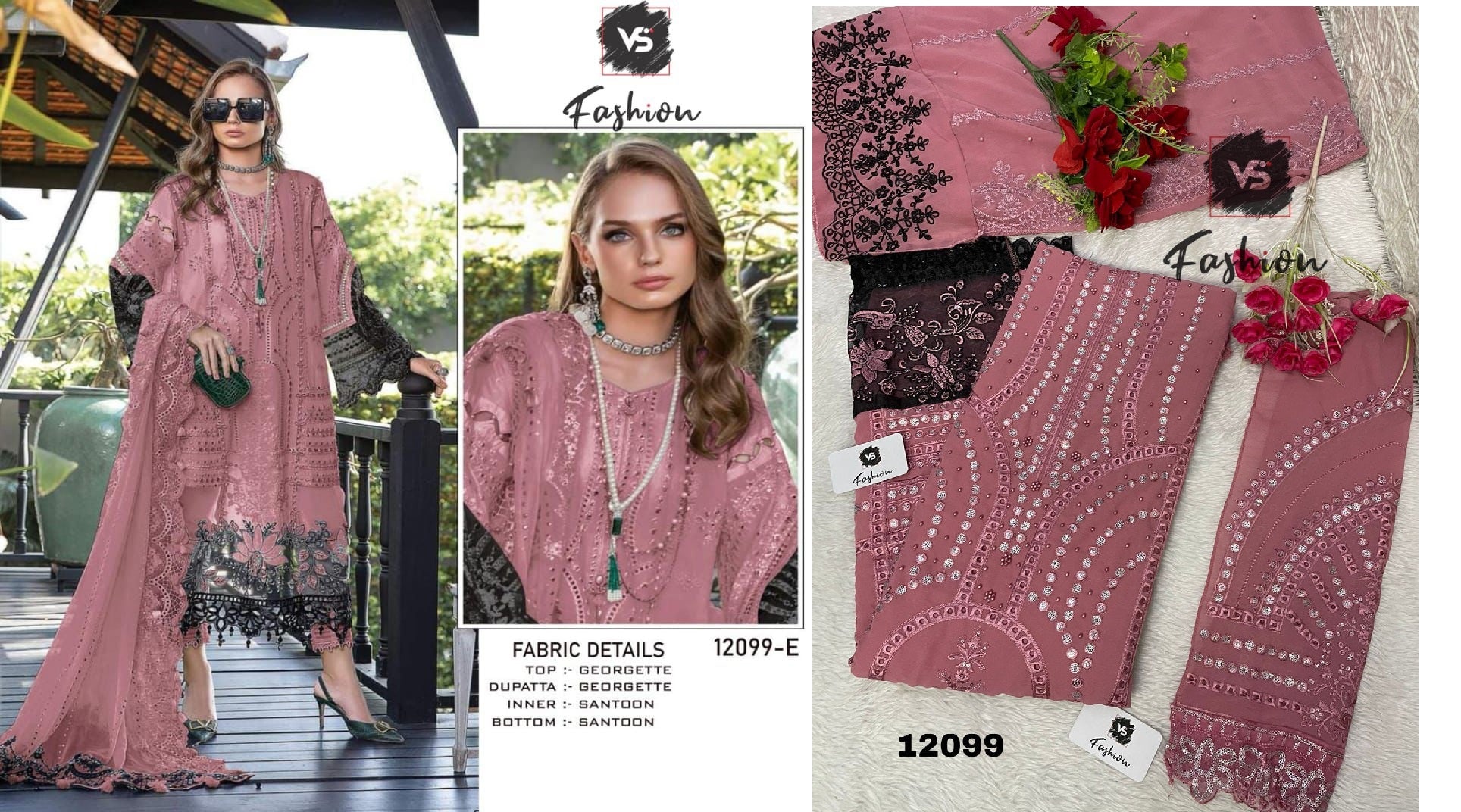 12099E Vs Fashion Pakistani Salwar Suits