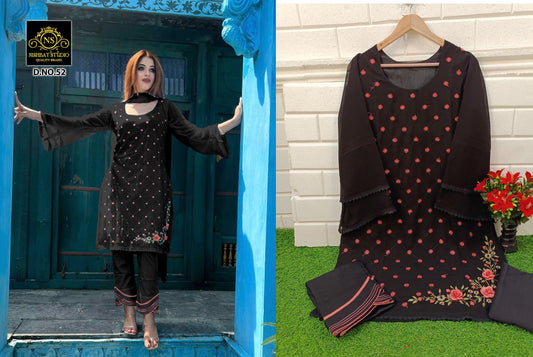 52Black Nishbat Studio Pakistani Readymade Suits