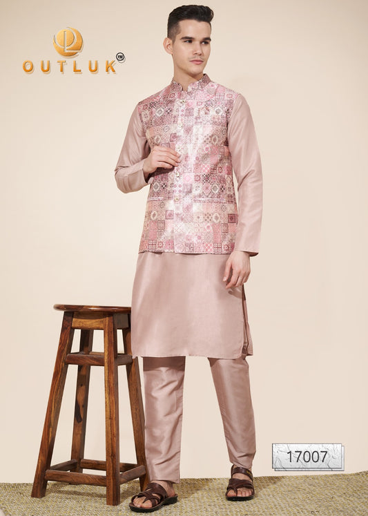 17007 Wedding Collection Vol 17 Outluk Mens Kurta Pyjama