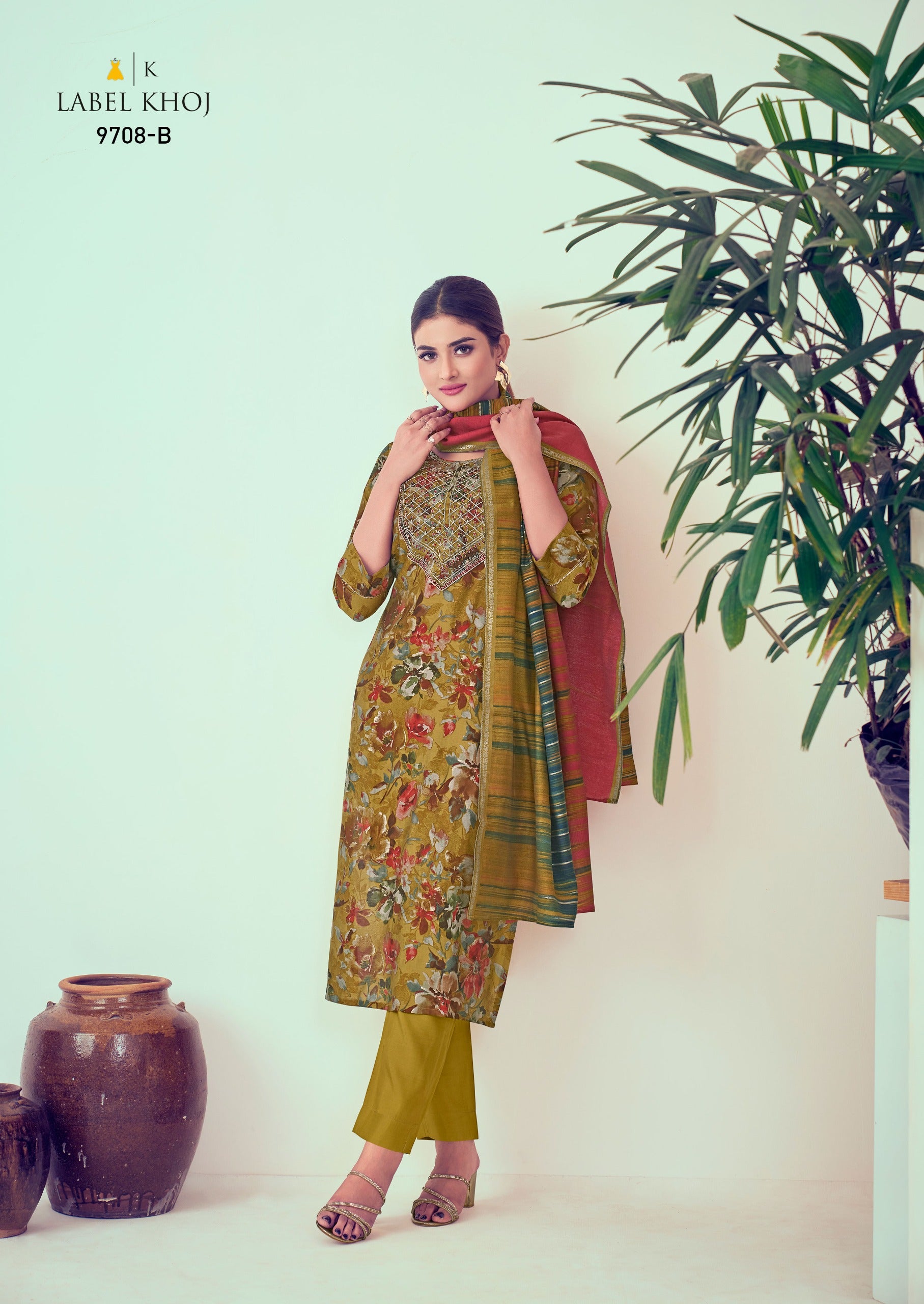 9708B Label Khoj Readymade Suits