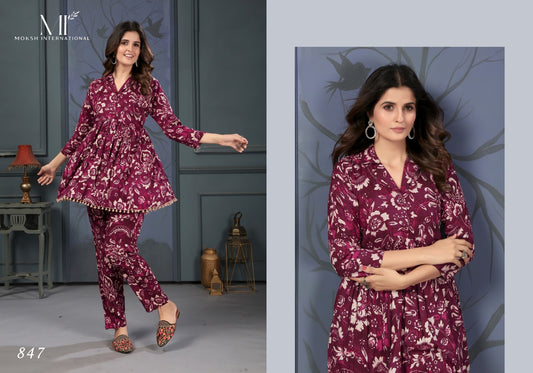 847 Lotus Vol 1 Moksh Co Ord Set
