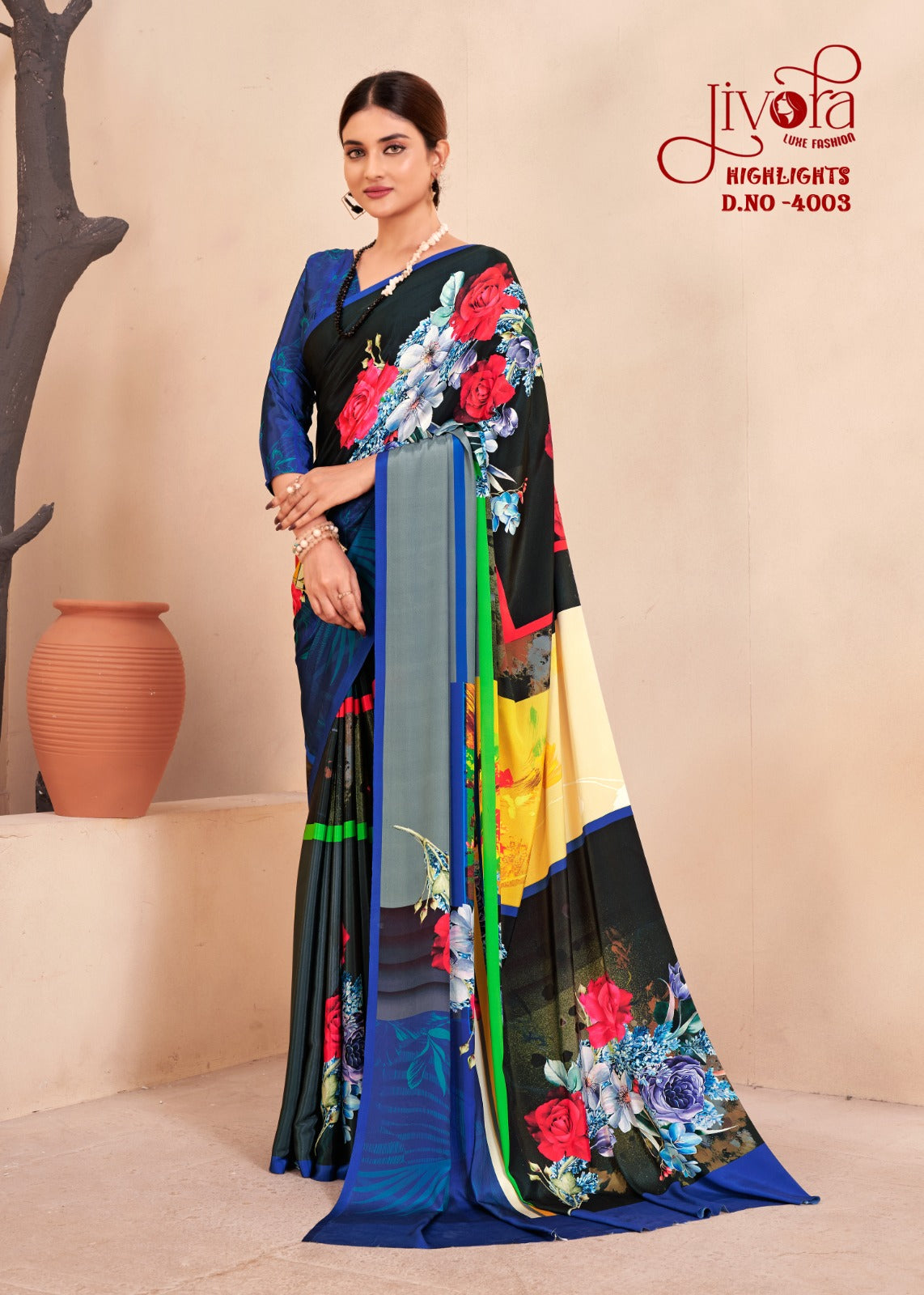4003 Highlight Jivora Sarees