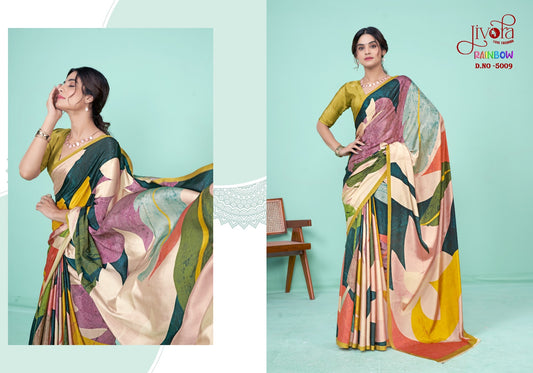 5009 Rainbow Jivora Sarees