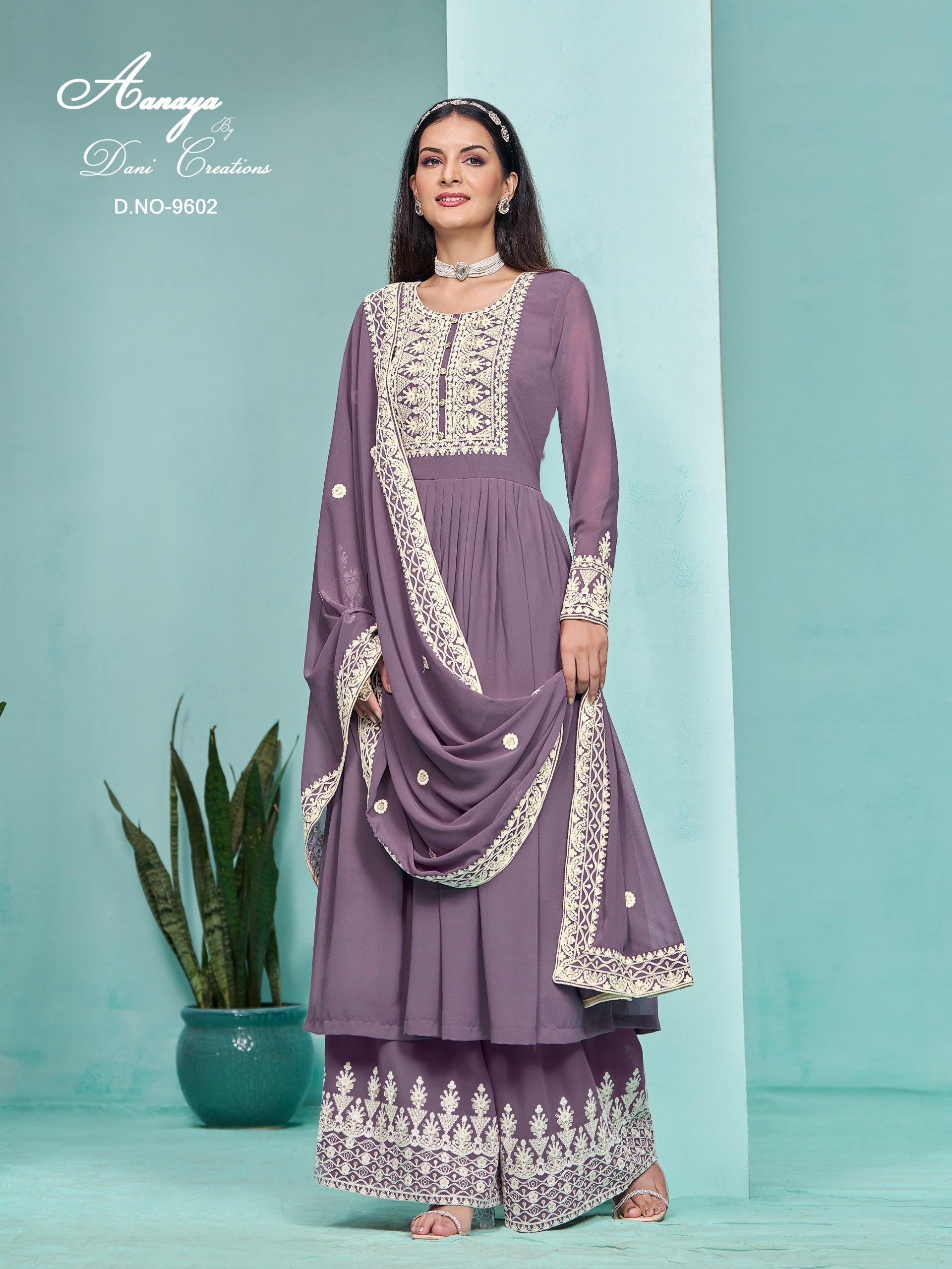 9602 Aanaya Vol 196 Dani Creation Unstitched Suits