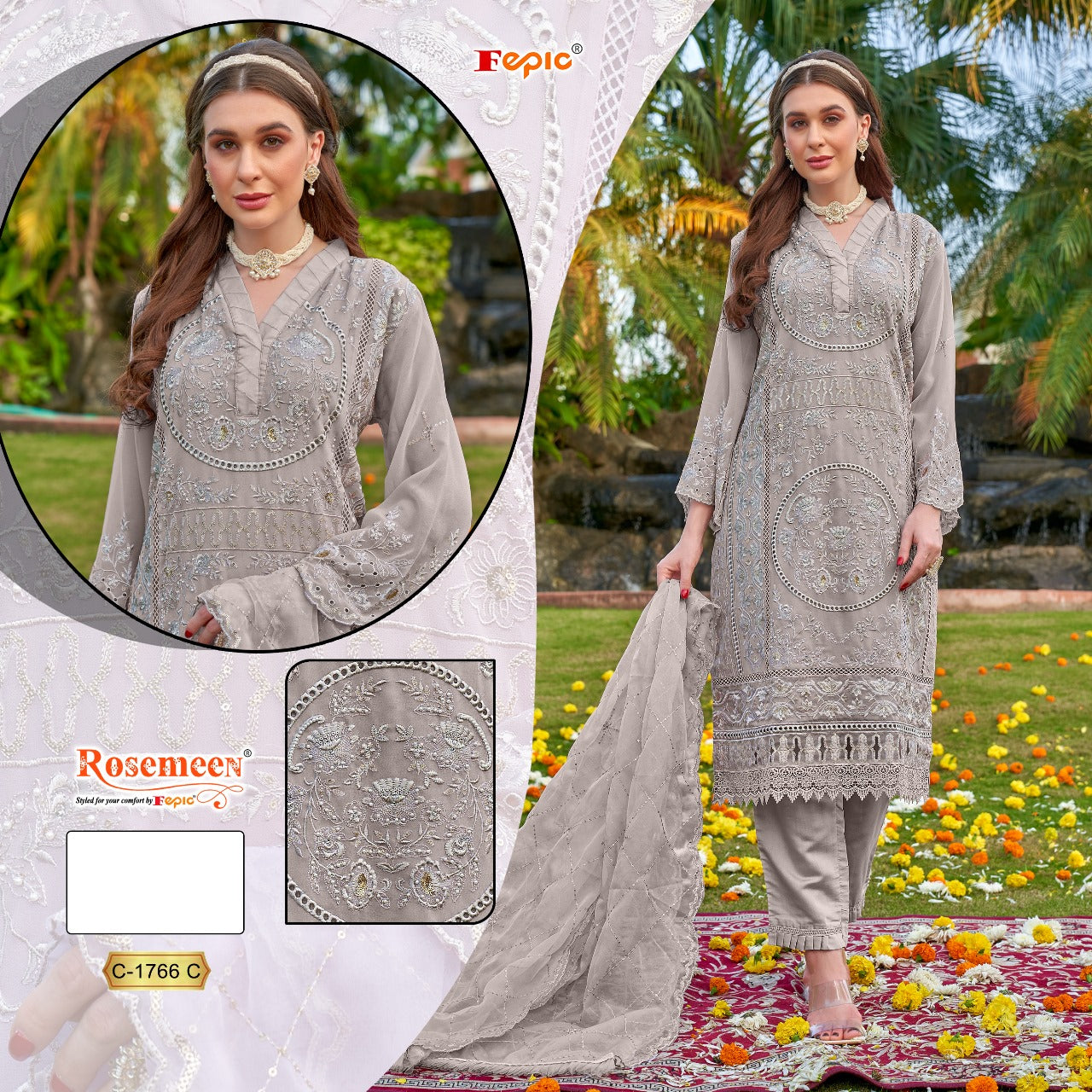 C-1766C Rosemeen Fepic Pakistani Salwar Suits