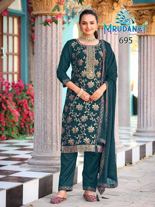 695 Priyanshi Mrudangi Pure Viscose Readymade Suits