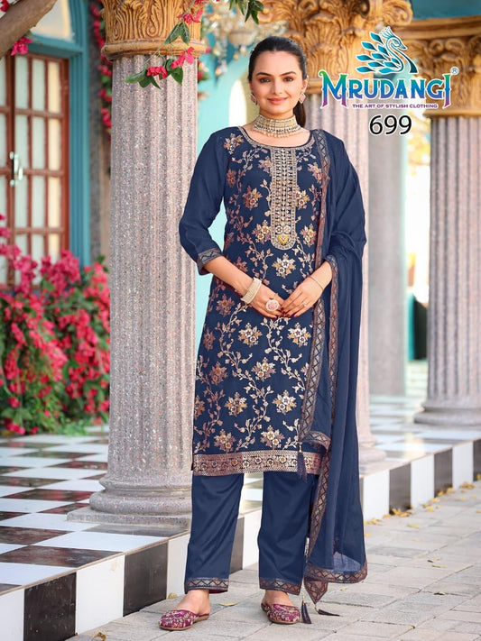 699 Priyanshi Mrudangi Pure Viscose Readymade Suits