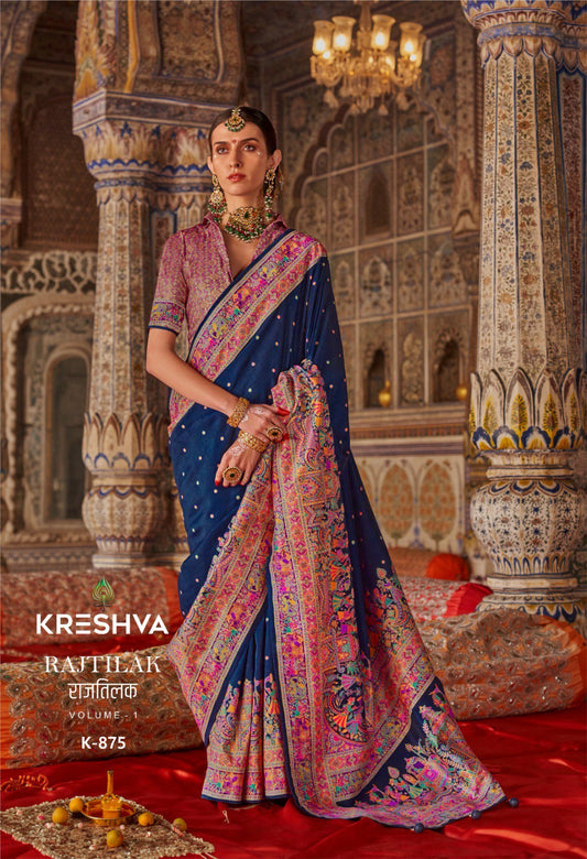875 Rajtilak Kreshva Pv Silk Sarees