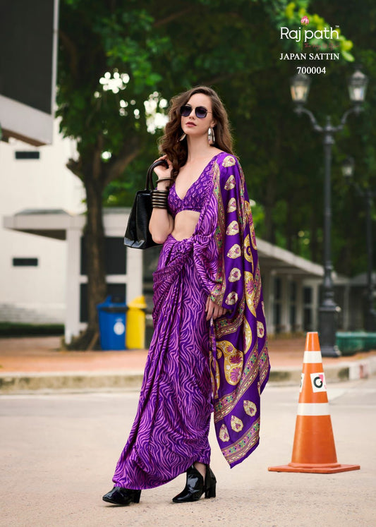 700004 Rare Rabbit Rajpath Japan Sattin Sarees