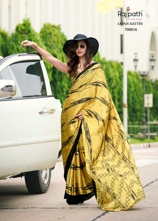 700016 Rare Rabbit Rajpath Japan Sattin Sarees